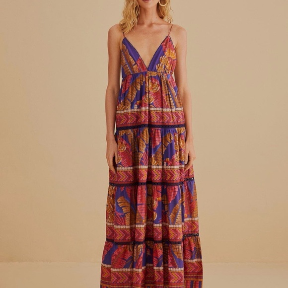 FARM Rio Dresses & Skirts - FARM Rio Mosaic Maxi Dress